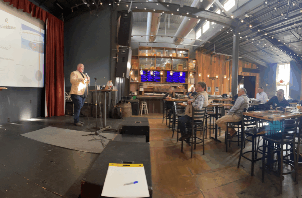 Dan Colby Speaking at an Event